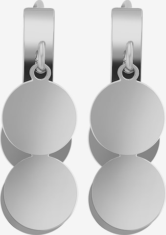 Akzent Earrings '"Viatrix" aus langlebigem Edelstahl, wasserfest' in Silver: front