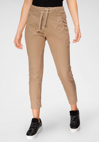 PLEASE Loose fit Jeans in Beige: front