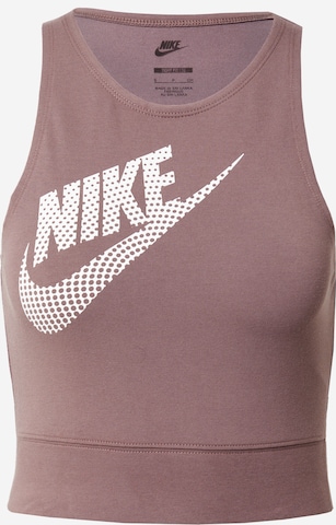 Nike SportswearTop - ljubičasta boja: prednji dio