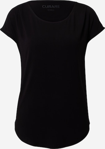 CURARE Yogawear Функционална тениска в черно: отпред