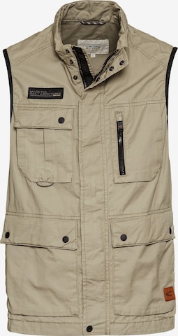 CAMEL ACTIVE Outdoor-Weste mit Stehkragen in Beige: Vorderseite