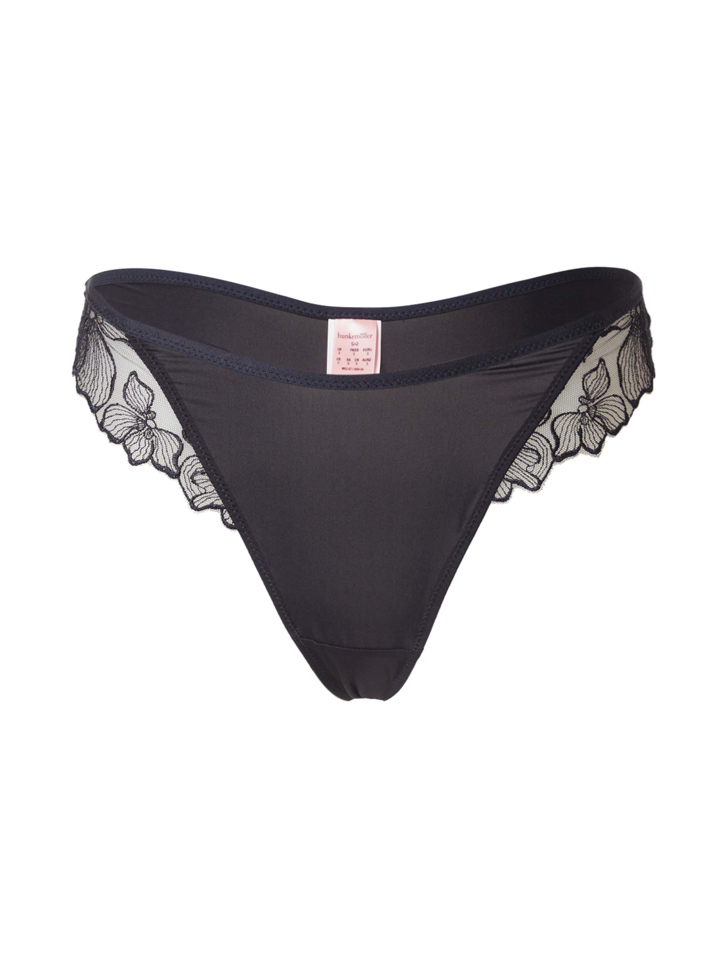 Hunkemöller String 'Jemima' in Schwarz: Vorderseite