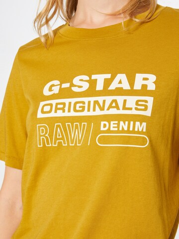 Tricou de la G-Star RAW pe galben
