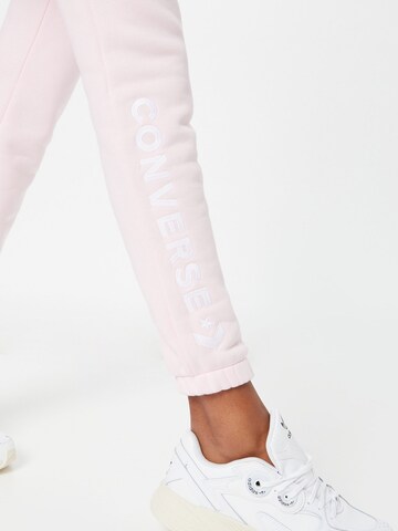 Tapered Pantaloni de la CONVERSE pe roz