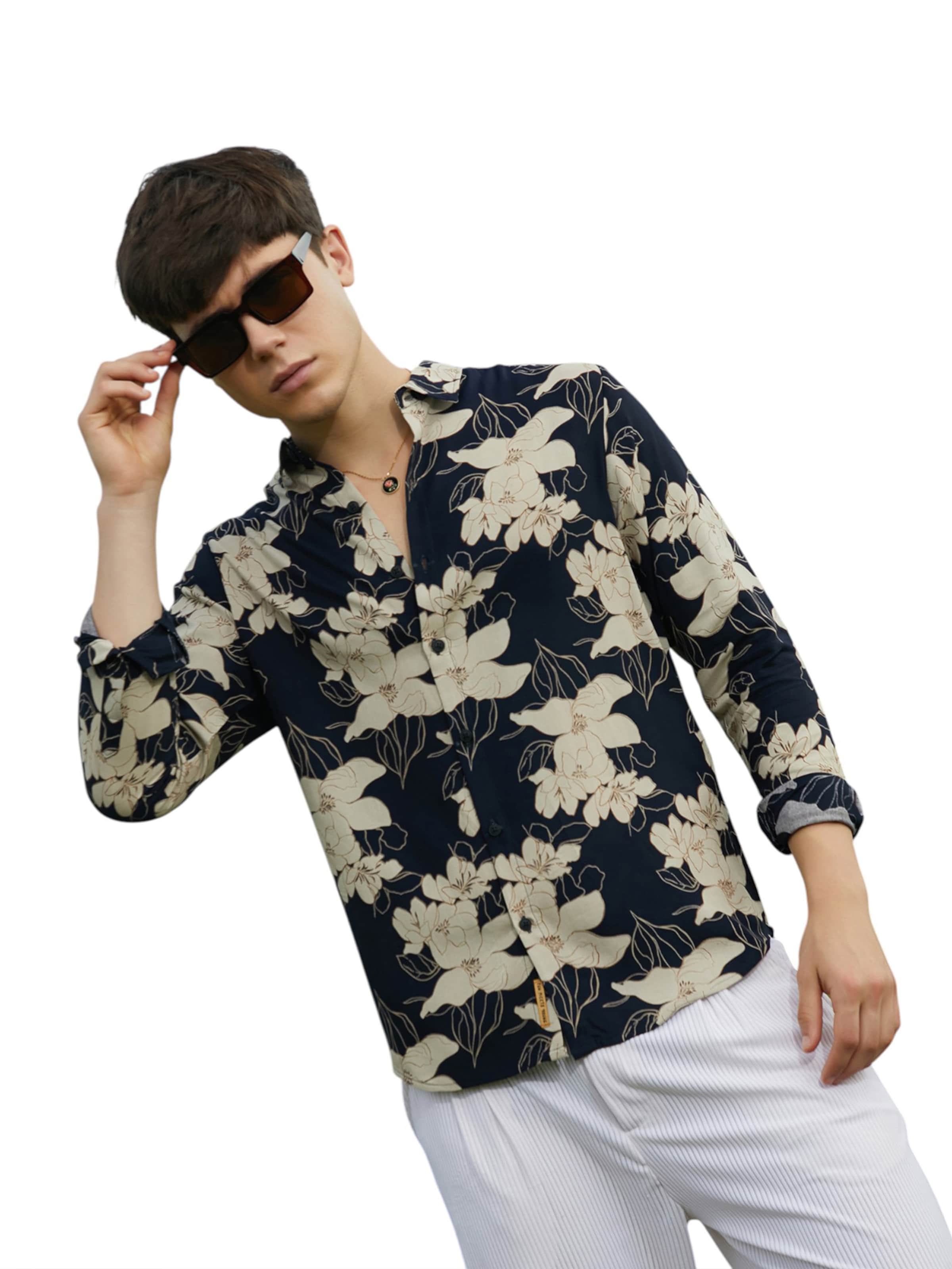 Campus Sutra Regular fit Skjorta 'Aylin' i svart