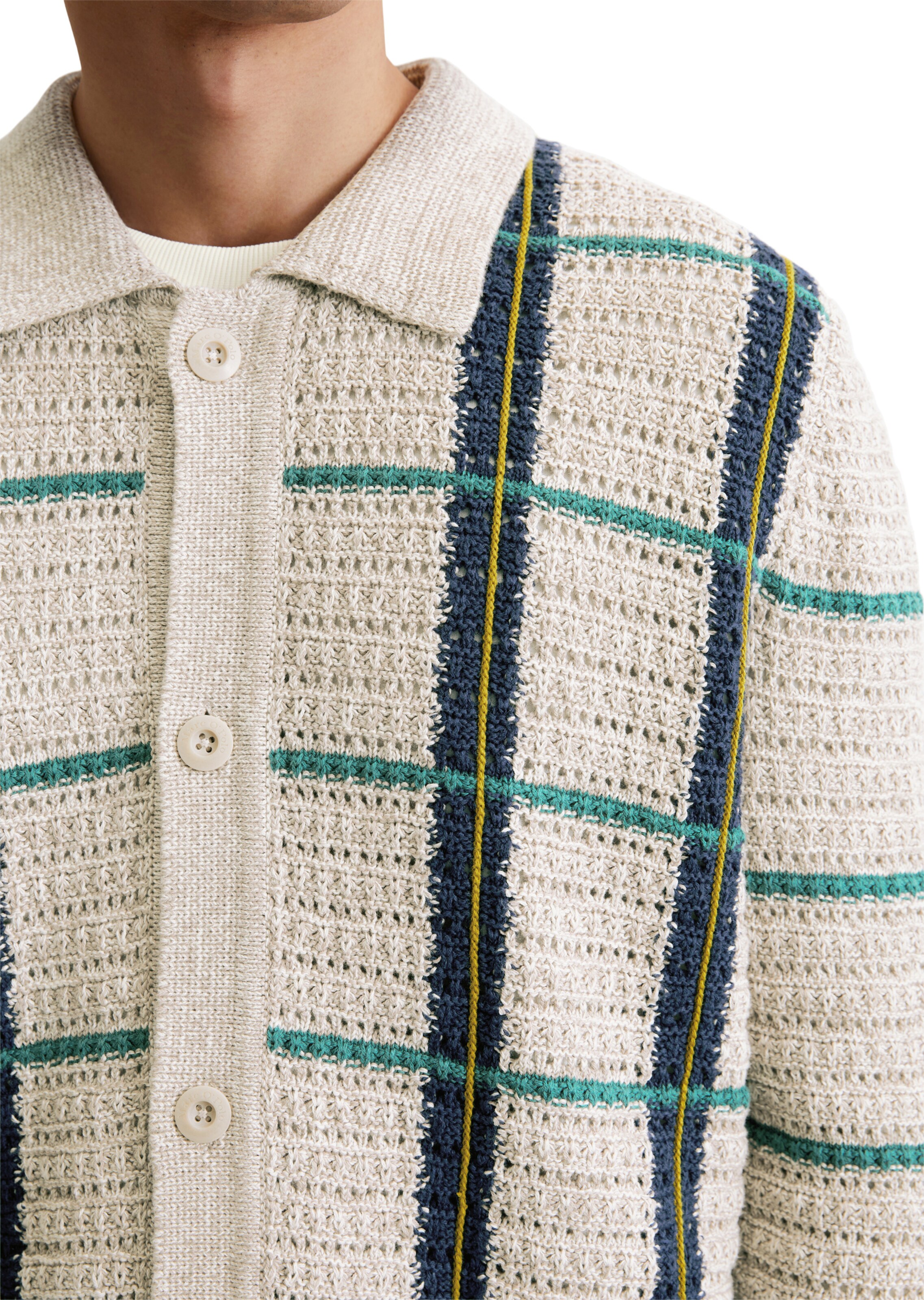 Marc O'Polo Gebreid vest in Beige