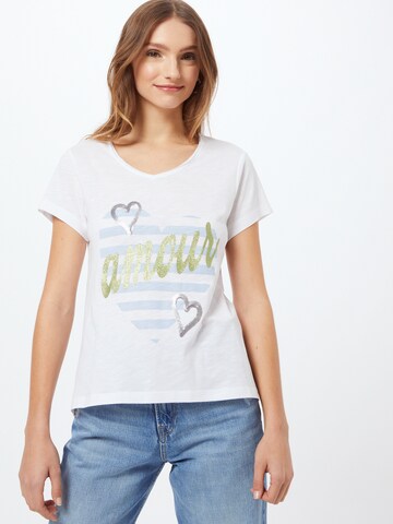 MORE & MORE Shirt 'Amour' in White: front