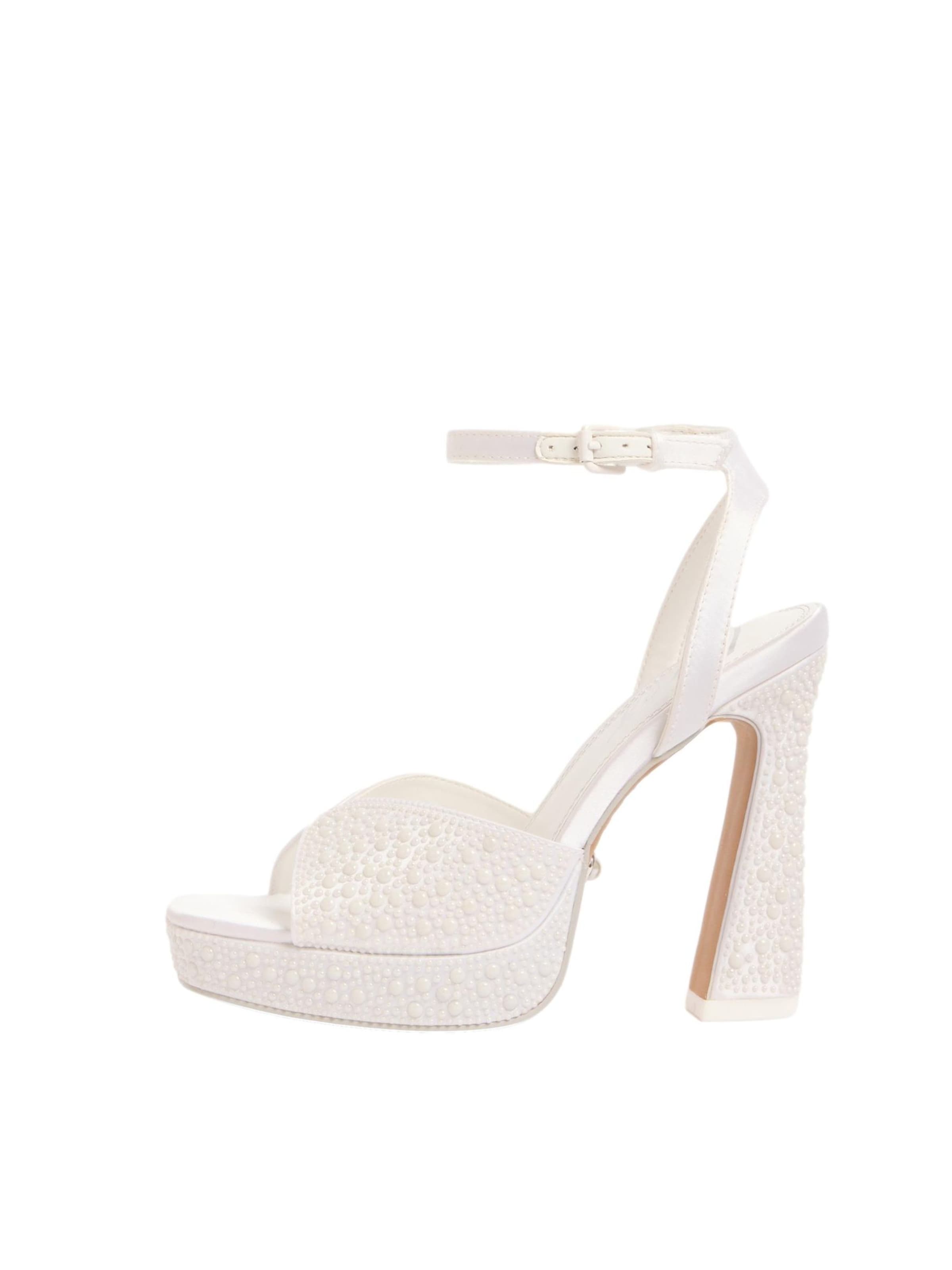 Lipsy Sandalen met riem in Wit: voorkant