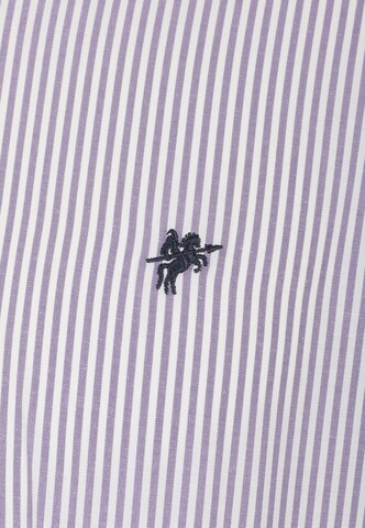 DENIM CULTURE Regular fit Button Up Shirt 'Trevor' in Purple