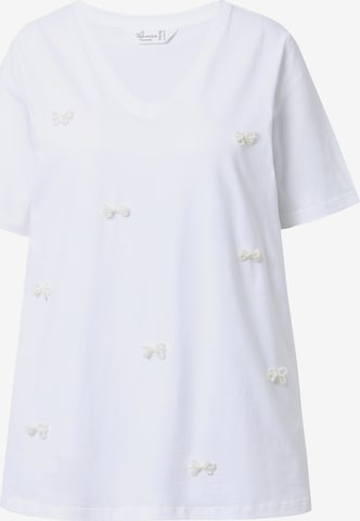 T-shirt MIAMODA en blanc : devant