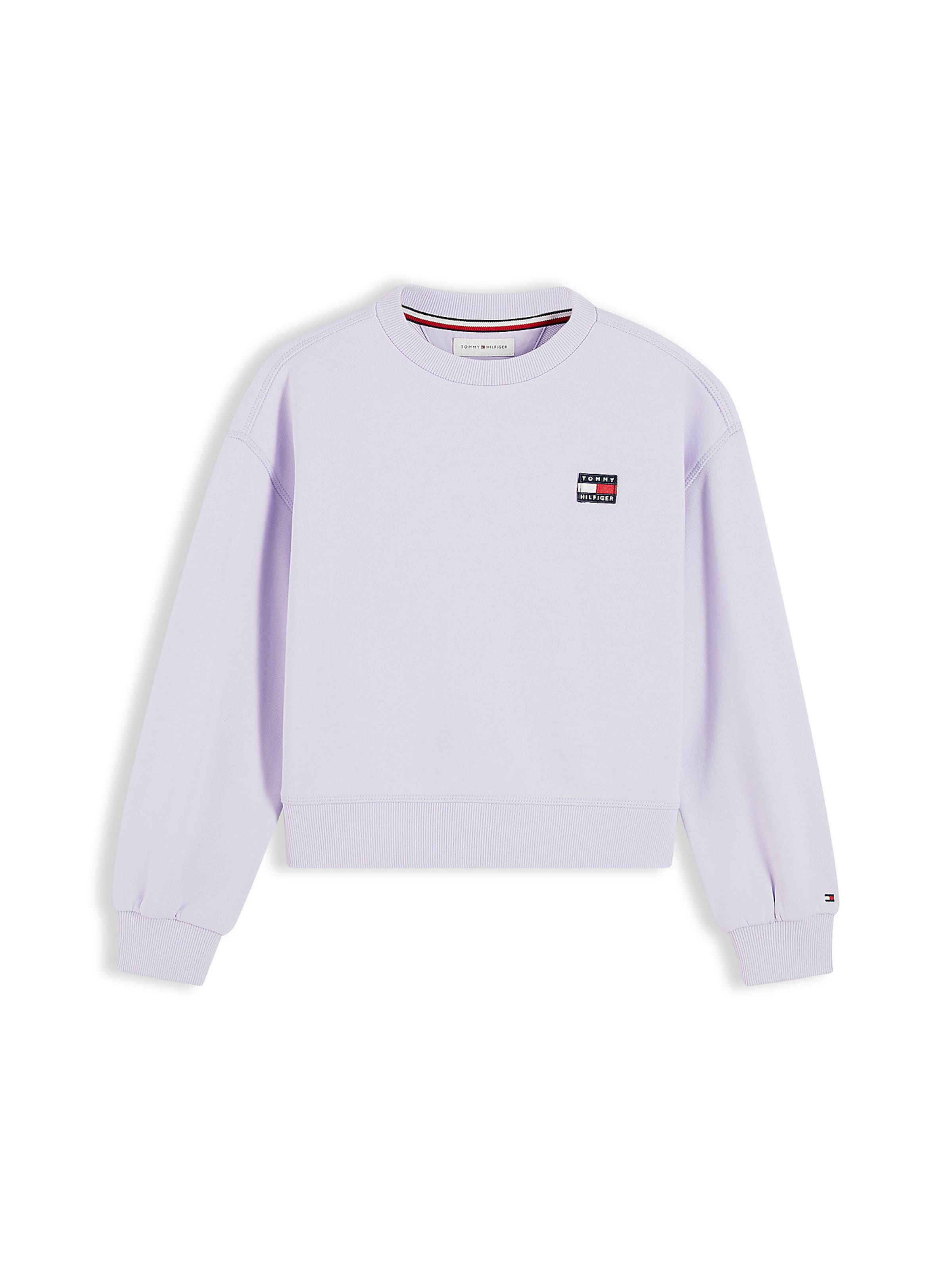 TOMMY HILFIGER Sweatshirt 'Heritage' in Lila: voorkant