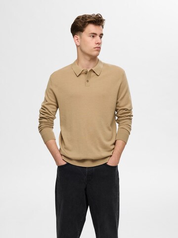 SELECTED HOMME Pullover 'SLHTray' i brun: forside