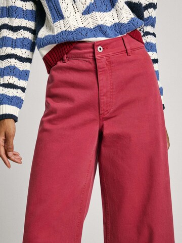 Wide leg Jeans ' TANIA ' di Pepe Jeans in rosso