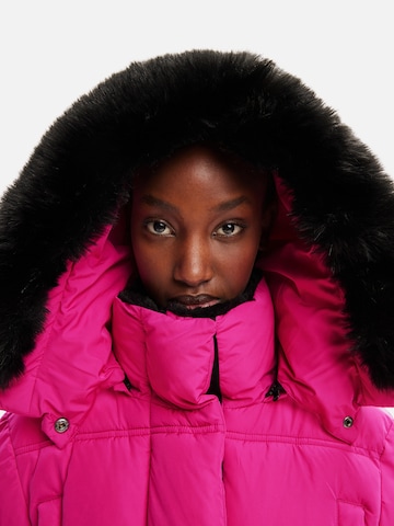 Desigual Zimní kabát – pink