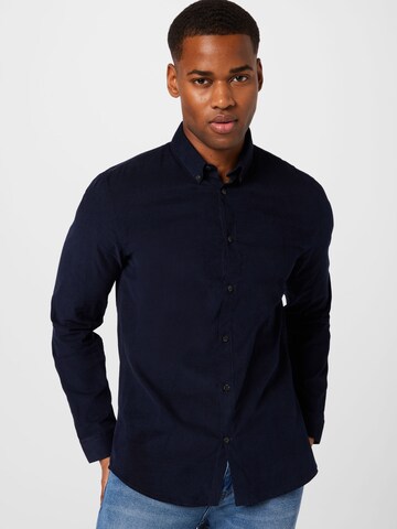 Lindbergh Regular fit Button Up Shirt in Blue: front