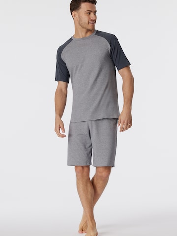 SCHIESSER Short Pajamas ' 95/5 Nightwear ' in Grey