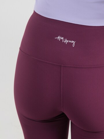 évasé Pantalon de sport Hey Honey en violet