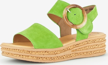 GABOR Sandals in Green: front