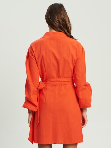 Calli Sukienka koszulowa 'FELIX' w kolorze pomarańczowy: tył