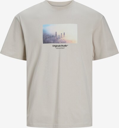JACK & JONES T-Shirt 'Vesterbro' en bleu ciel / gris clair / aubergine / pêche, Vue avec produit