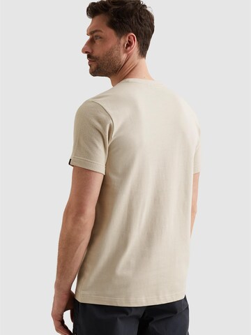 PME Legend Bluser & t-shirts 'T-shirt in a material blend with artwork' i beige