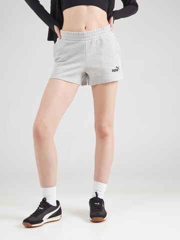 PUMA Regular Trousers 'ESS No. 1' in Grey: front