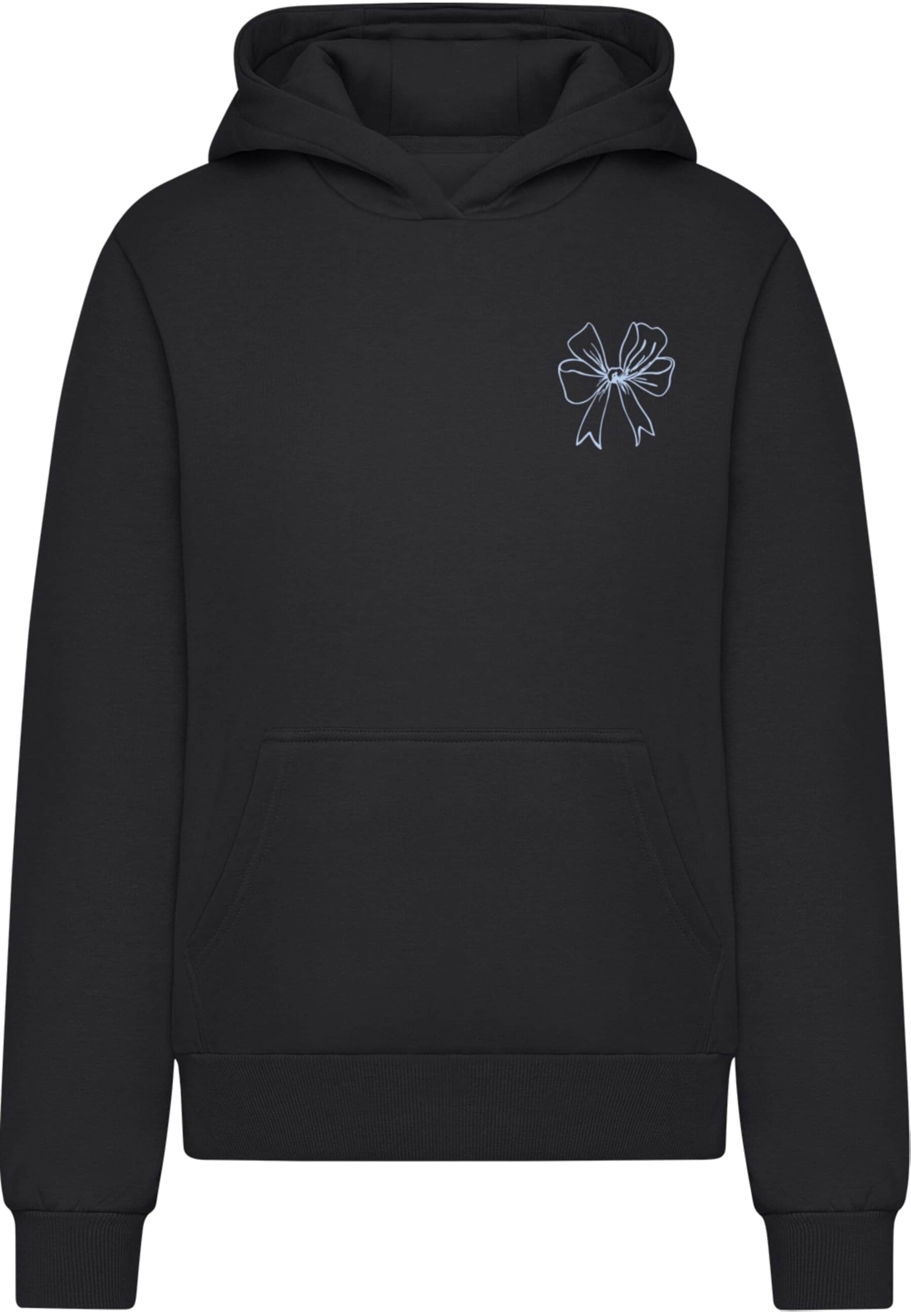 Miss Tee Mikina 'Good Vibes Bow' - Čierna: predná strana