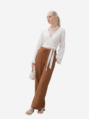 My fashion - Regular Calças em castanho