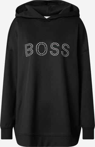 BOSS Sweatshirt 'Eboa' in Zwart: voorkant