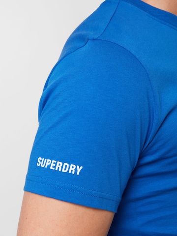 Superdry Функционална тениска в синьо