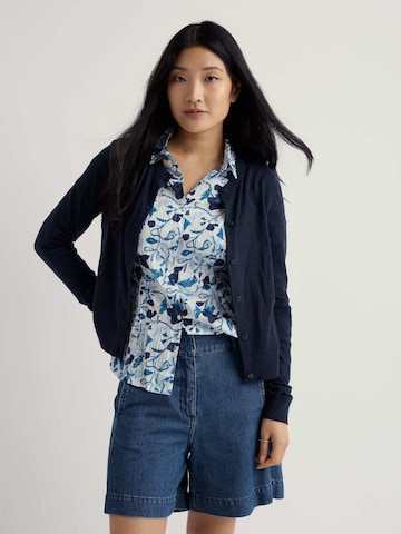 Cardigan 'Dancing Light' Seasalt Cornwall en bleu : devant