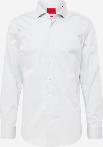 HUGO - Slim Fit Camisa clássica 'Kason' em cinzento: frente