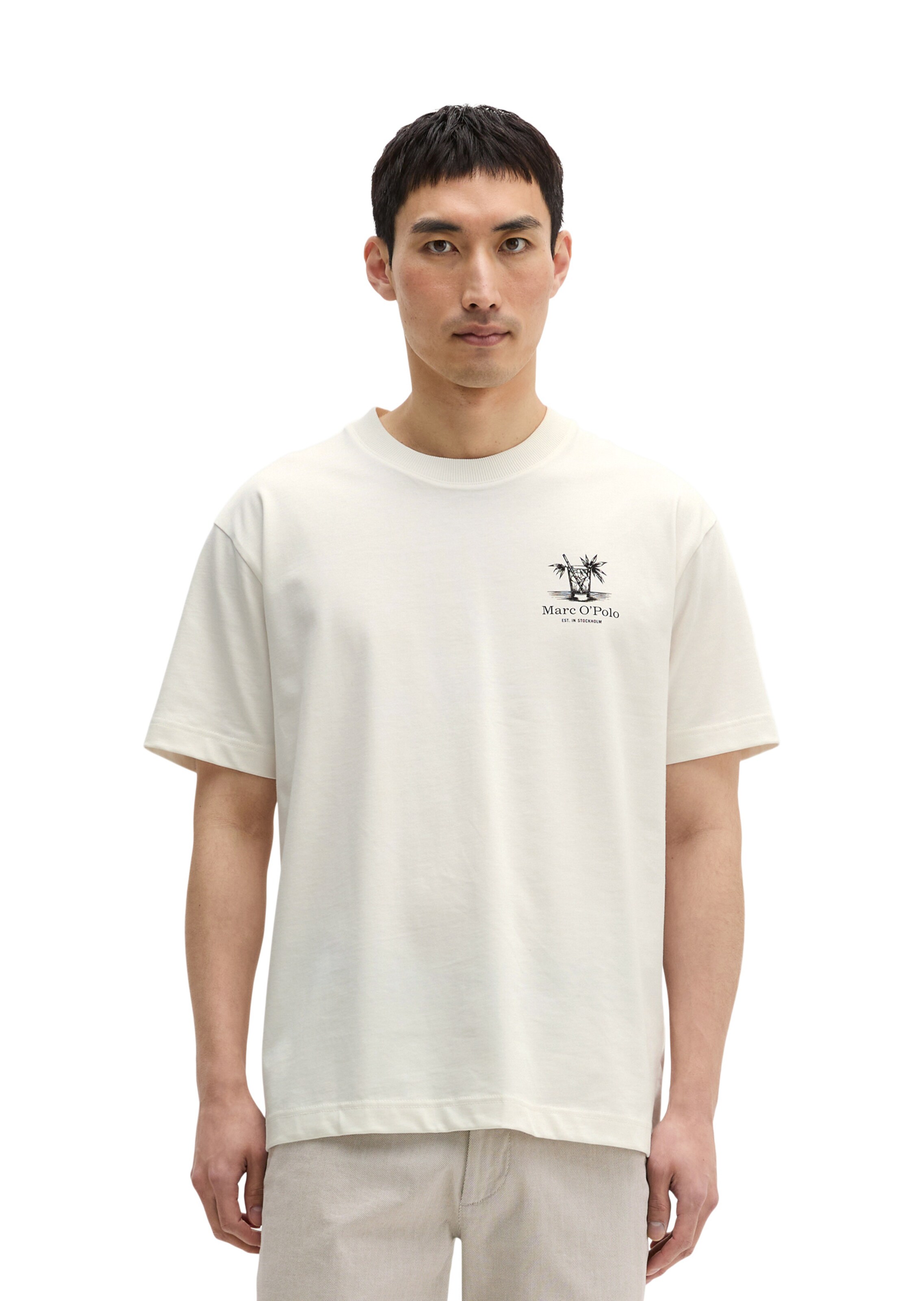 Marc O'Polo Shirt in Beige: front