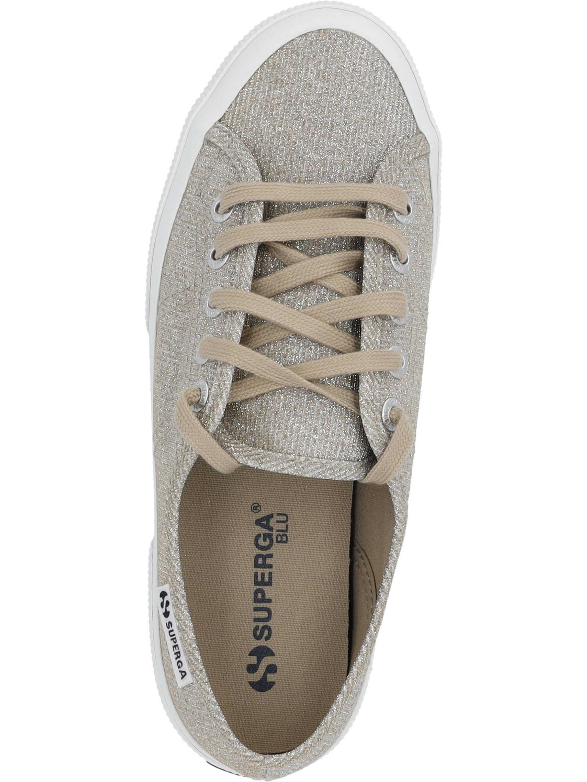 SUPERGA - Sapatilhas baixas 'Lame S4135ZW' em bege