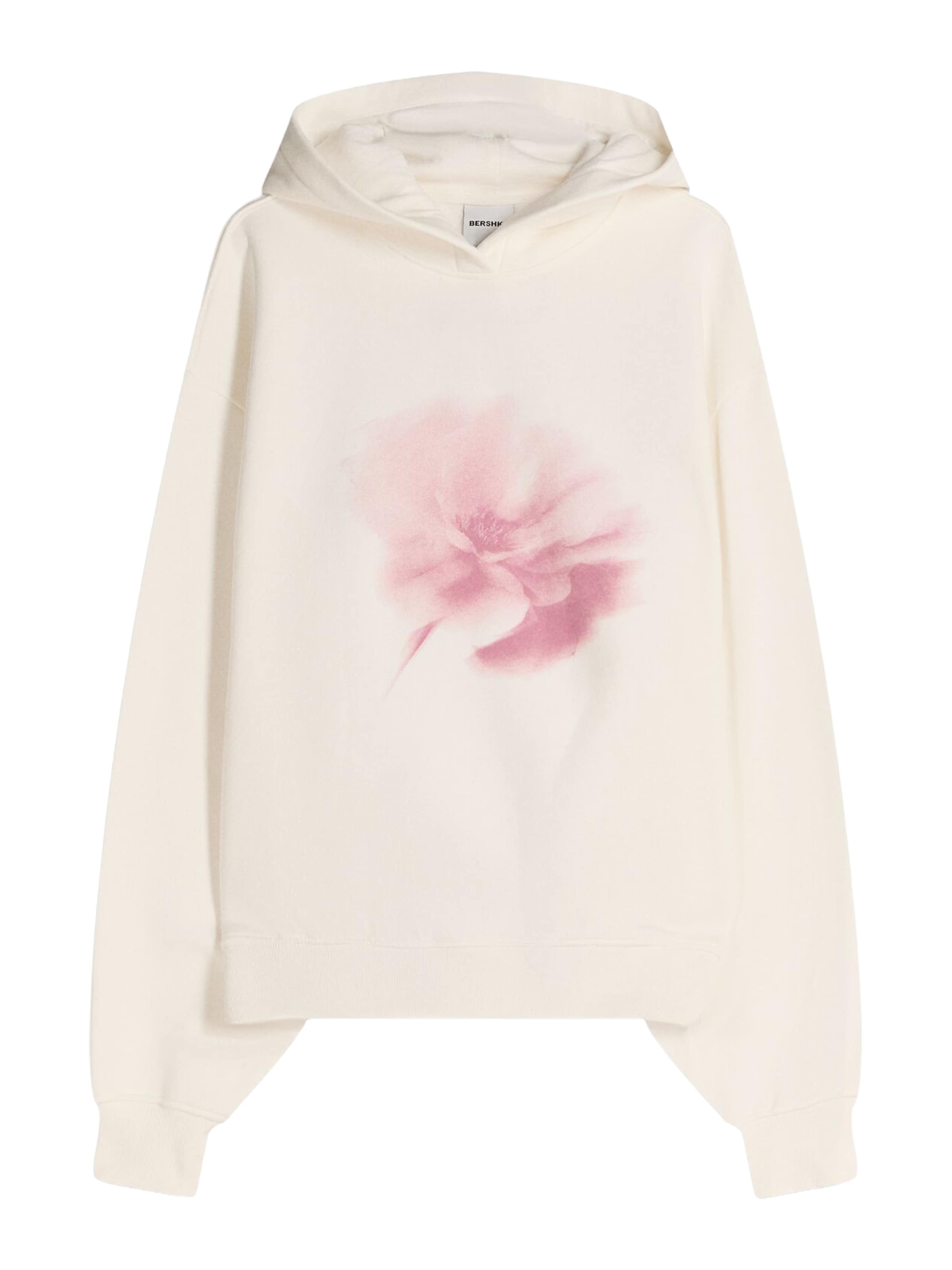 Bluză de molton de la Bershka pe bej: față