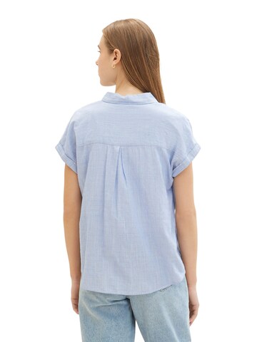 TOM TAILOR DENIM Bluse in Blau