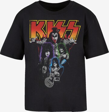 F4NT4STIC Shirt 'Kiss Rock Band' in Schwarz: predná strana
