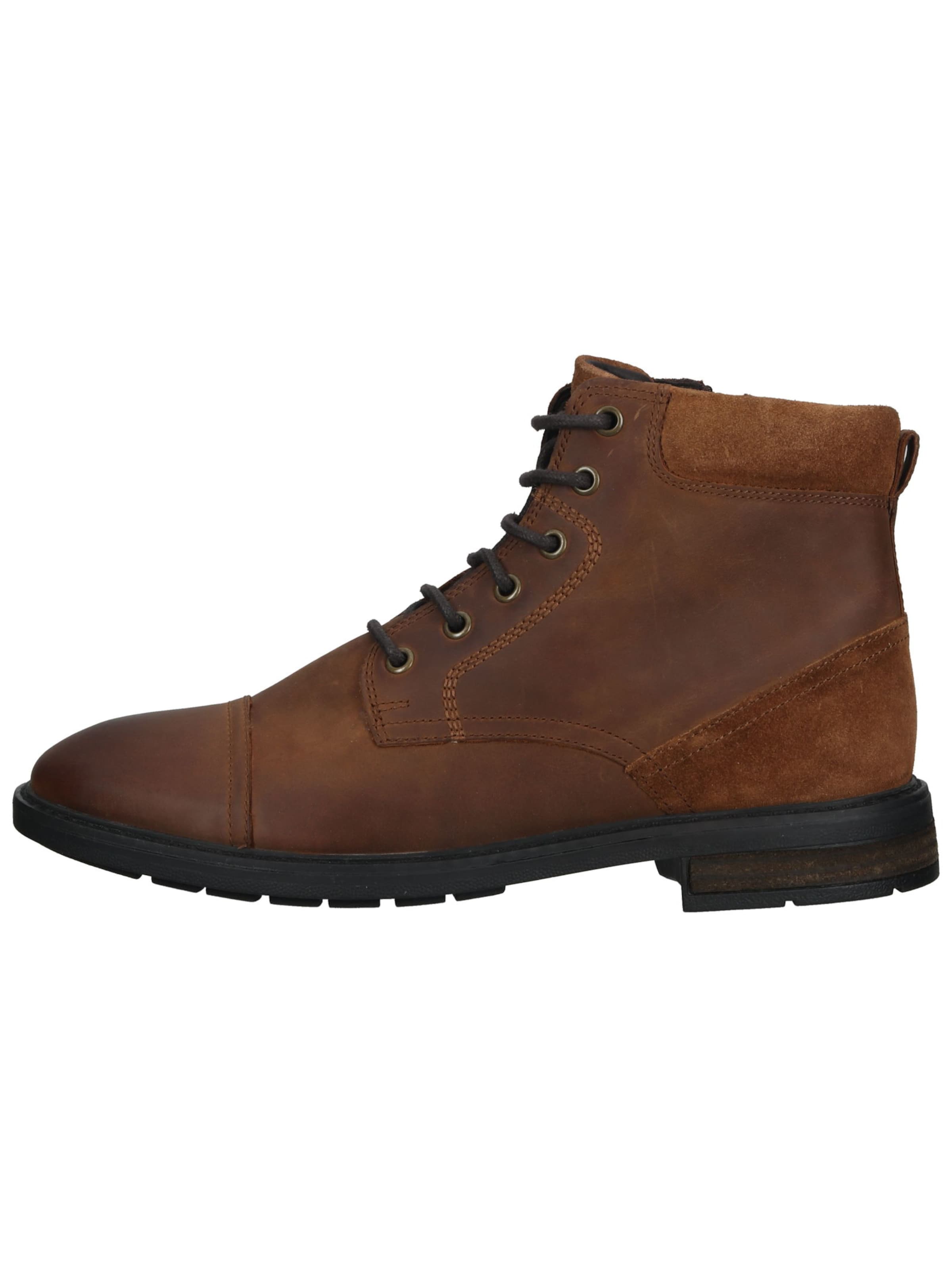 GEOX Lace-up boots 'Viggiano' in Brown