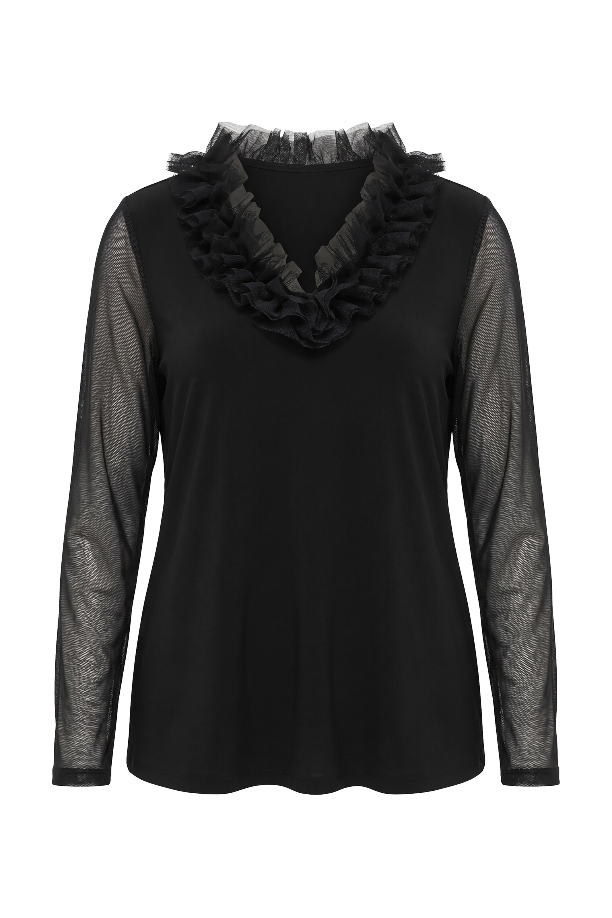Ulla Popken Shirt in M-L in Black, Item view