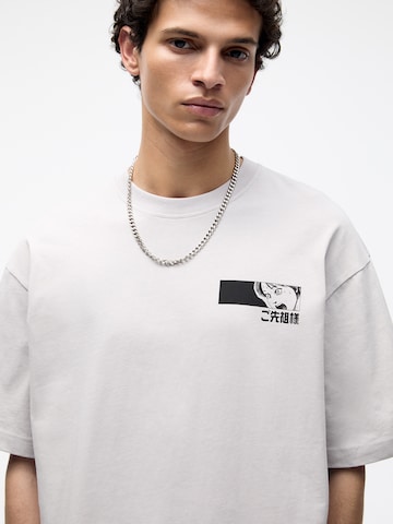 T-Shirt Pull&Bear en gris