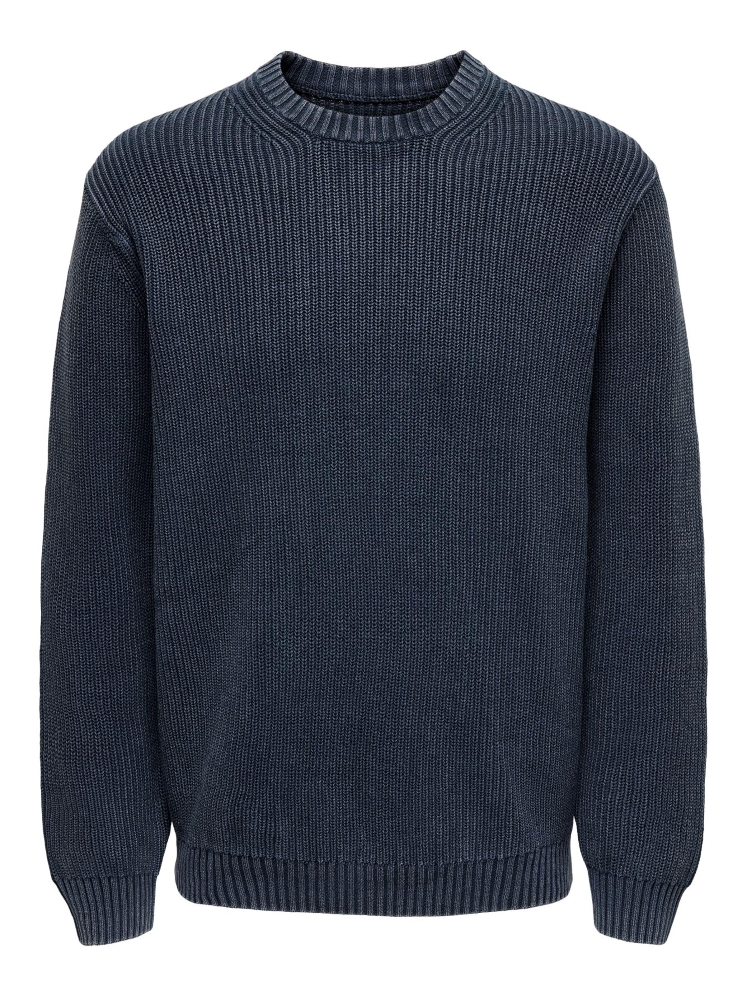 Only & Sons Trui '22031545' in Blauw: voorkant
