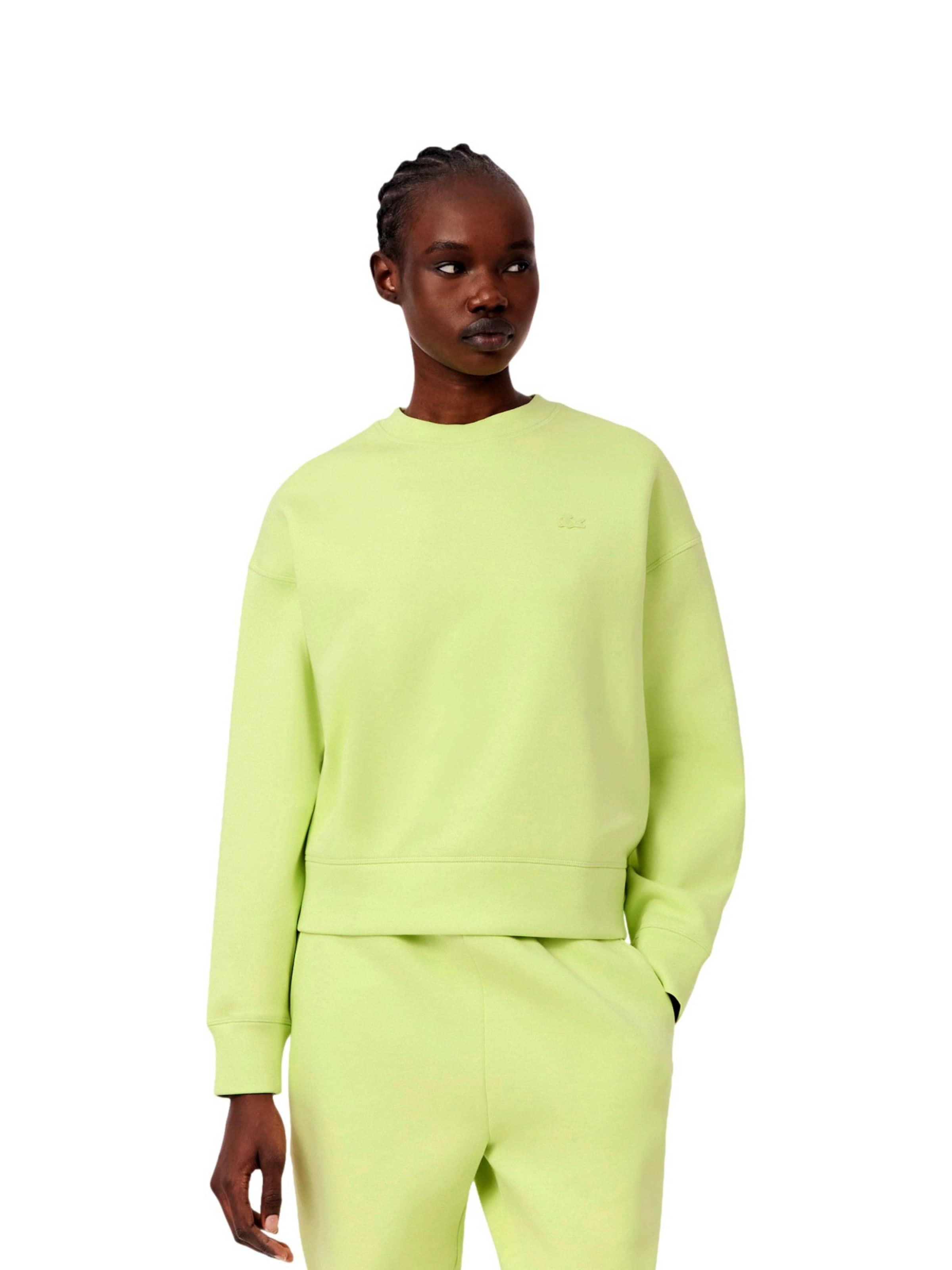 Sweat-shirt LACOSTE en vert : devant