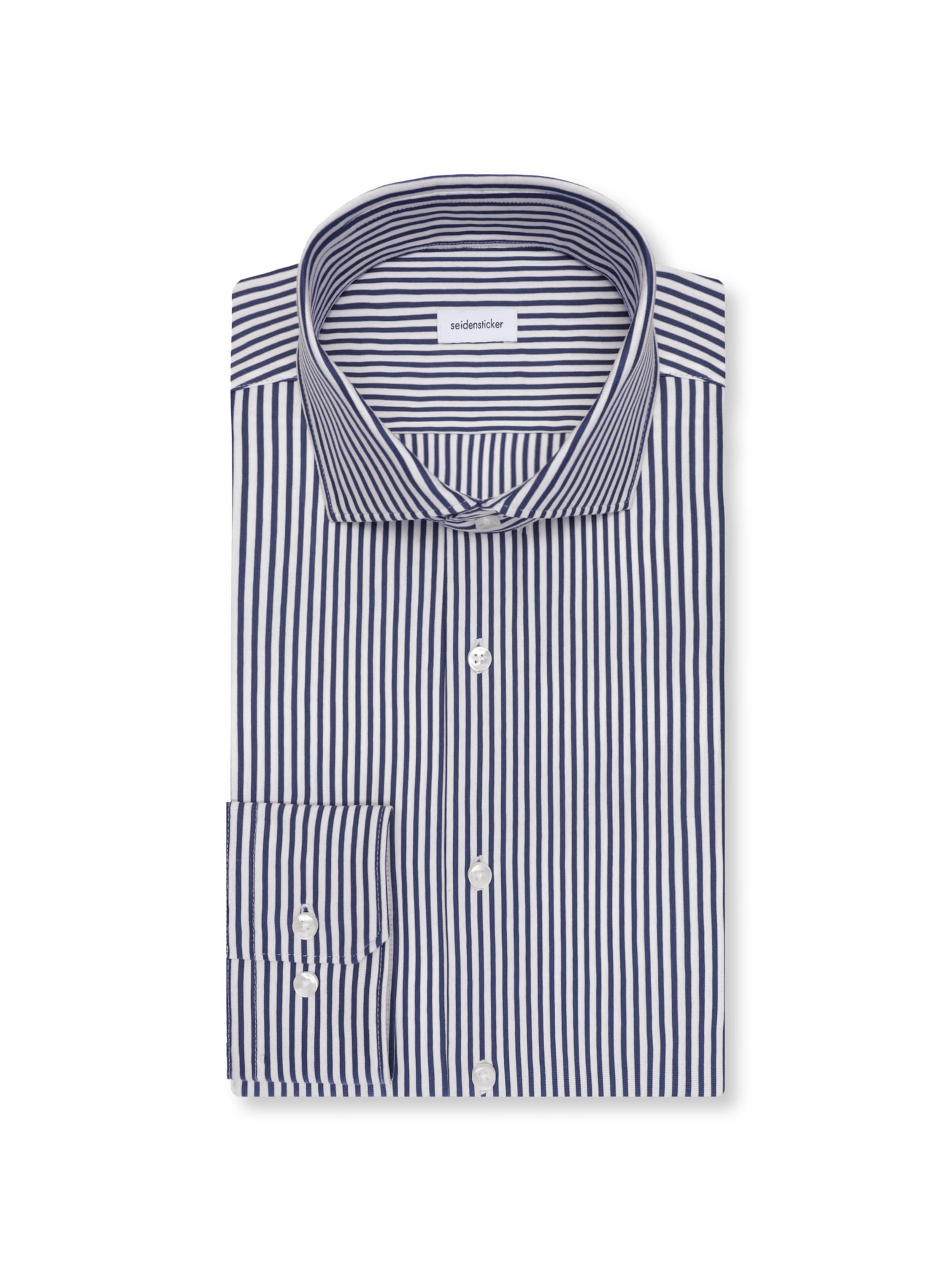 SEIDENSTICKER Slim fit Zakelijk overhemd ' Schwarze Rose ' in Grijs