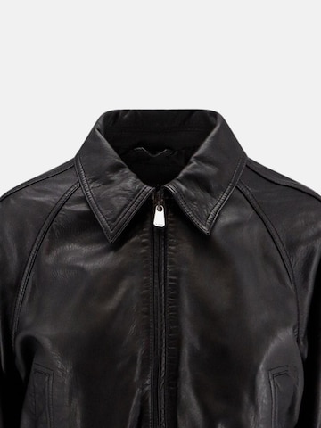 Veste mi-saison 'PINKO BARBRA BOMBER PELLE LAVATA GIUBBINO' PINKO en noir