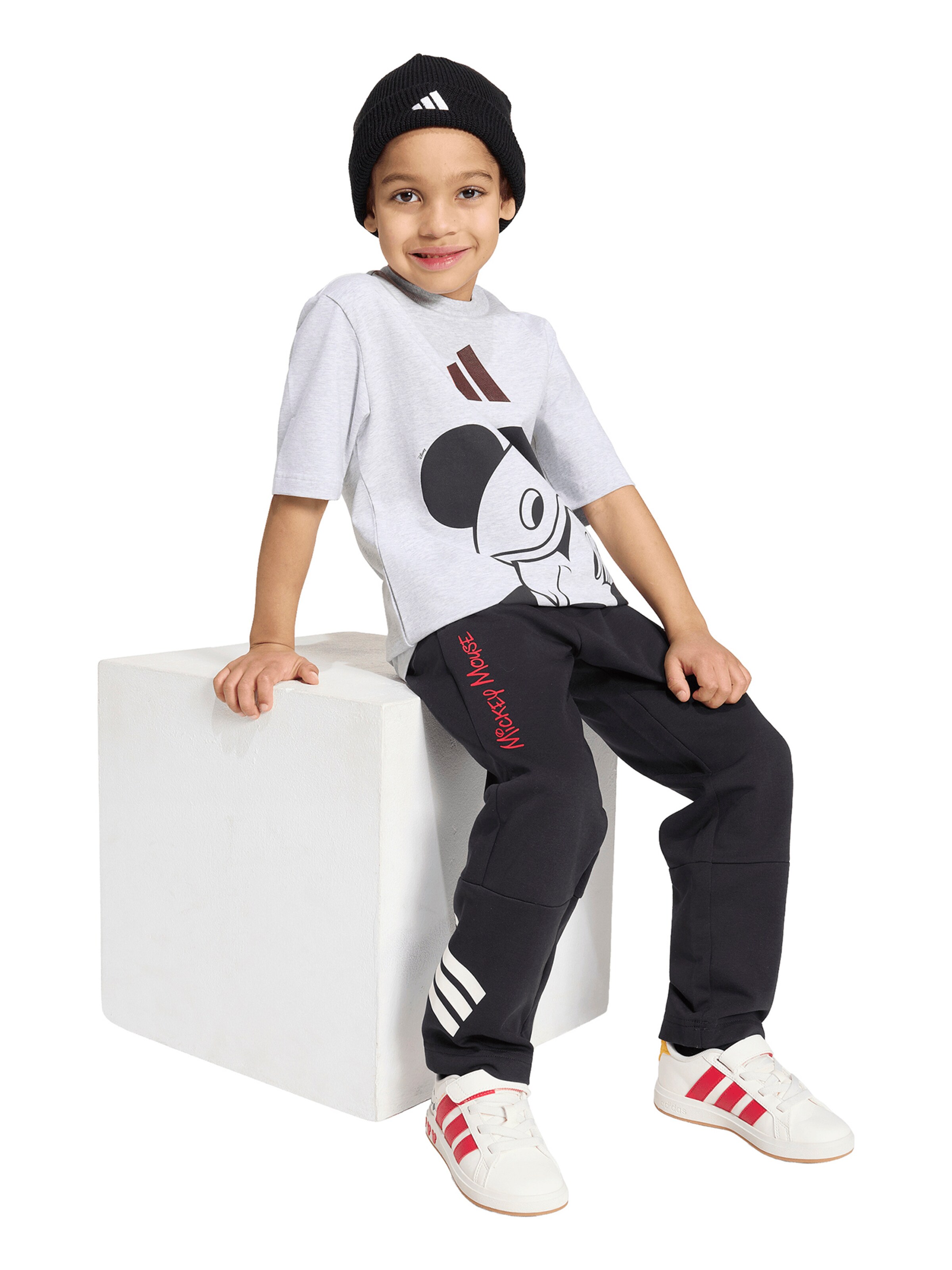 ADIDAS SPORTSWEAR Performance shirt 'Disney Micky Maus' in Grey