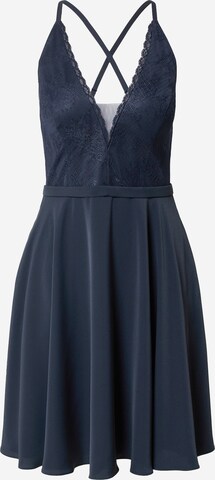 Robe de cocktail VM Vera Mont en bleu : devant