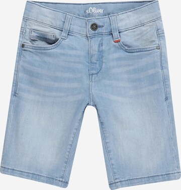 s.Oliver Slimfit Jeans in Blauw: voorkant