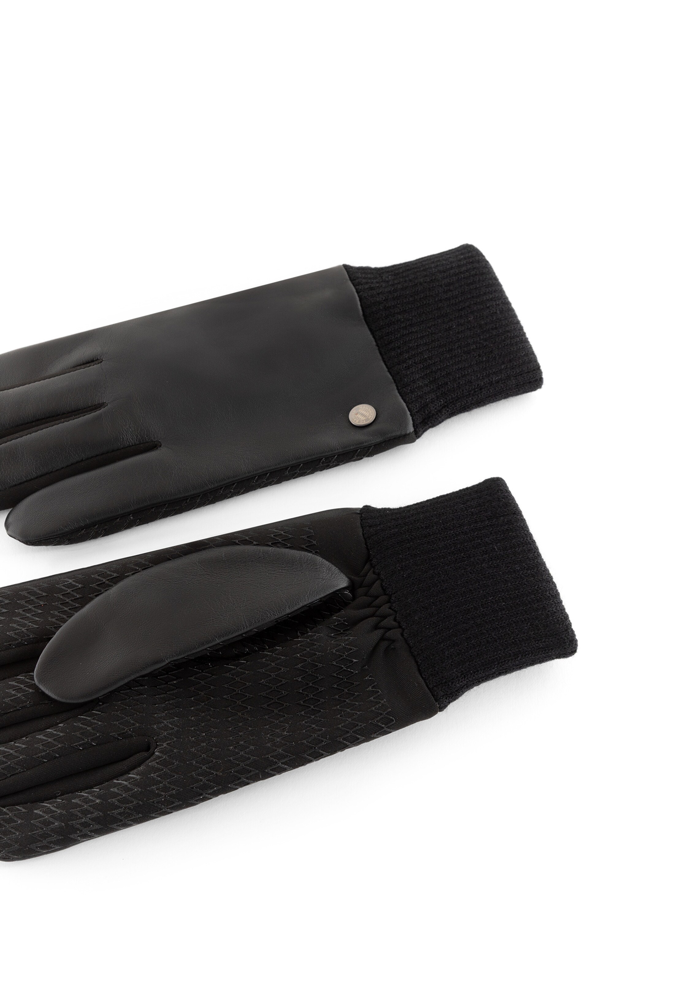 Roeckl Vingerhandschoenen ' FC BAYERN CASUAL ' in Zwart