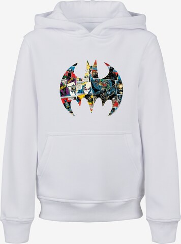 F4NT4STIC Sweatshirt 'DC Comics Batman Comic Book' in Wit: voorkant