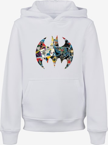 F4NT4STIC Sweatshirt 'DC Comics Batman Comic Book' in Wit: voorkant